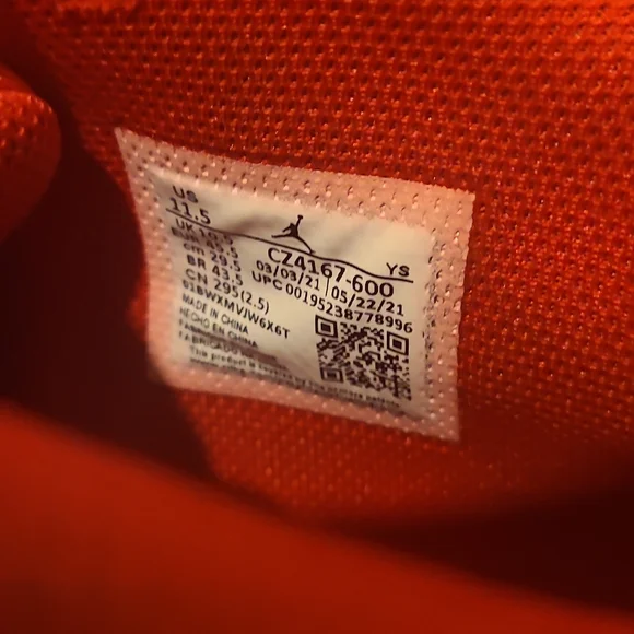 Nike Air Jordan Max Aura 3 University Red CZ4167-600 Men's Size 11.5 - Picture 7 of 11